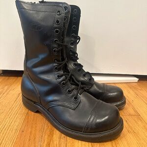 Vintage Paratrooper Jump Boots Leather Men’s Size 9 Made in USA